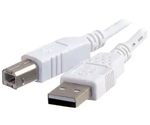 Formcase USB 2.0 Printer Cable – A-Male to B-Male Cord (1 Meter, White)